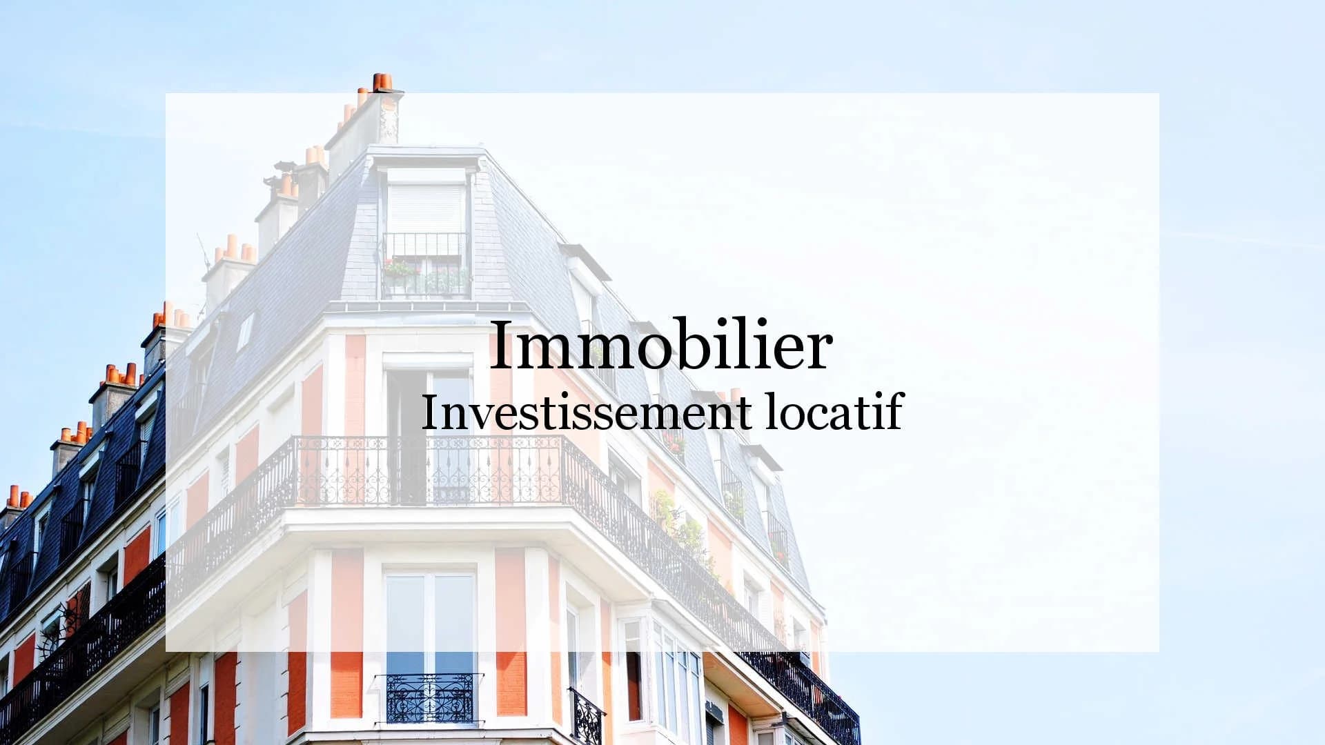 Investissement immobilier locatif