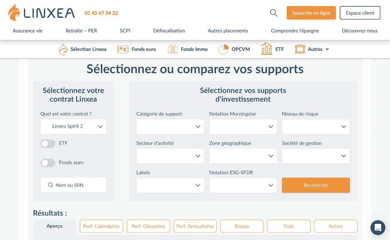 Assurance vie en ligne : choix de fonds