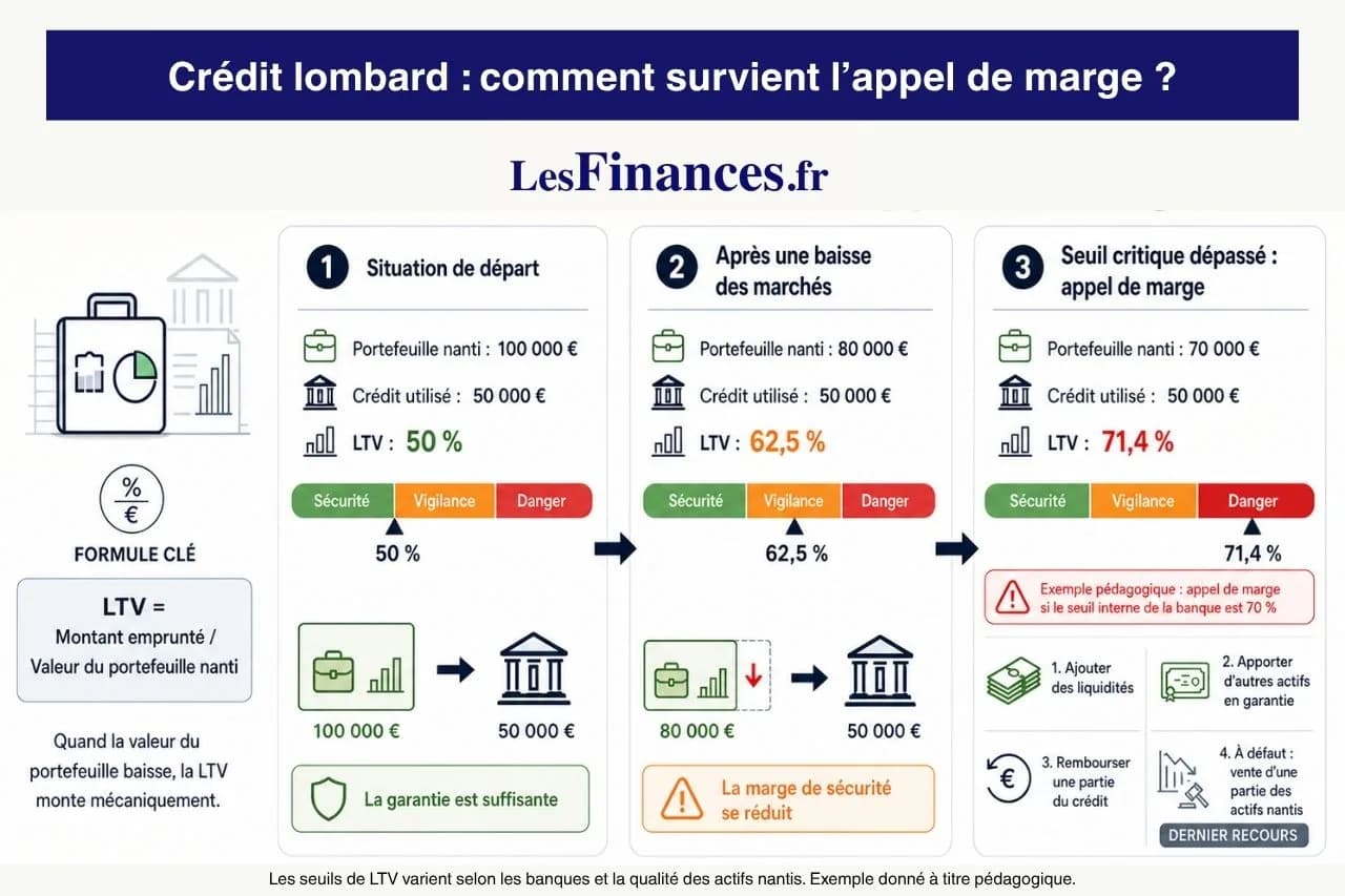 crédit lombard appel de marge exemple