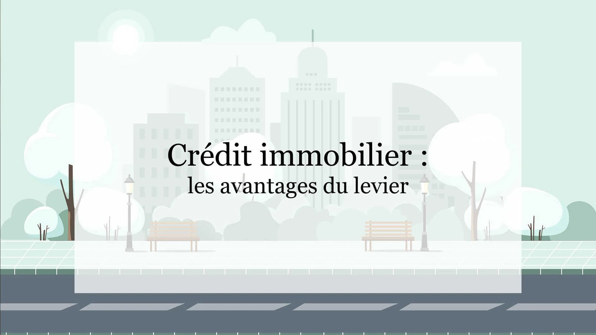 le levier du crédit immobilier