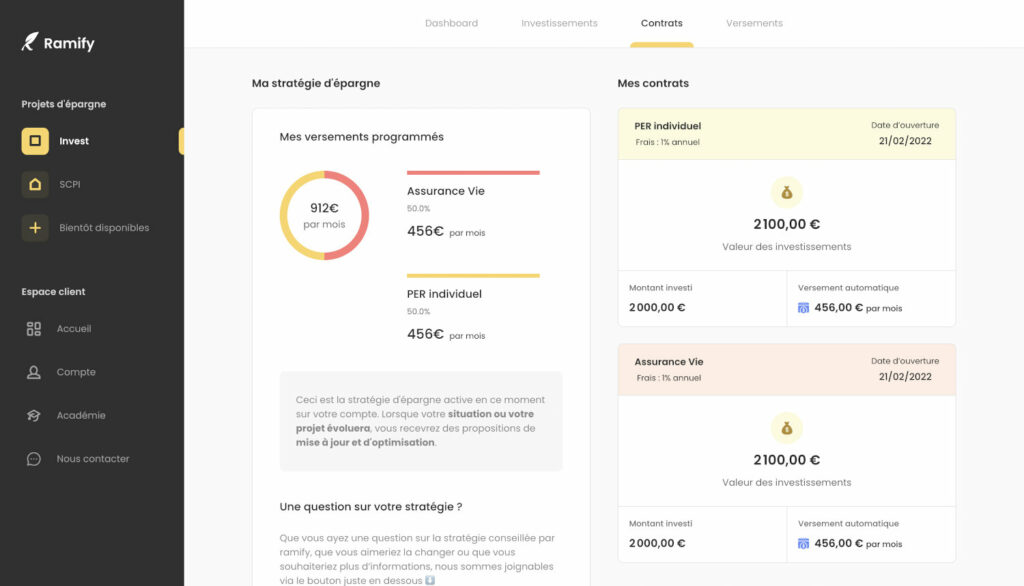 Assurance vie et PER Ramify